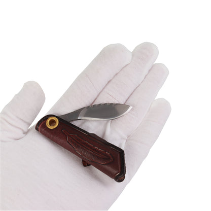 MASALONG Mini EDC folding razor, D2 steel small knife key ring, convenient for daily use kni203