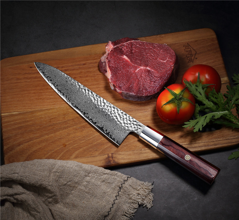 MASALONG  Kitchen 1 High Quality Laser Damascus Chef Knife Very Sharp Multi-functional Household Good helper Vegetable Cleaver