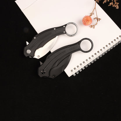 Masalong kni250 falcon folding claw pocket survival tactical knife D2 steel blade karambit