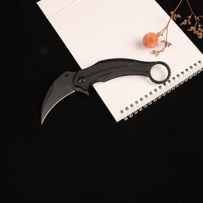 Masalong kni250 falcon folding claw pocket survival tactical knife D2 steel blade karambit