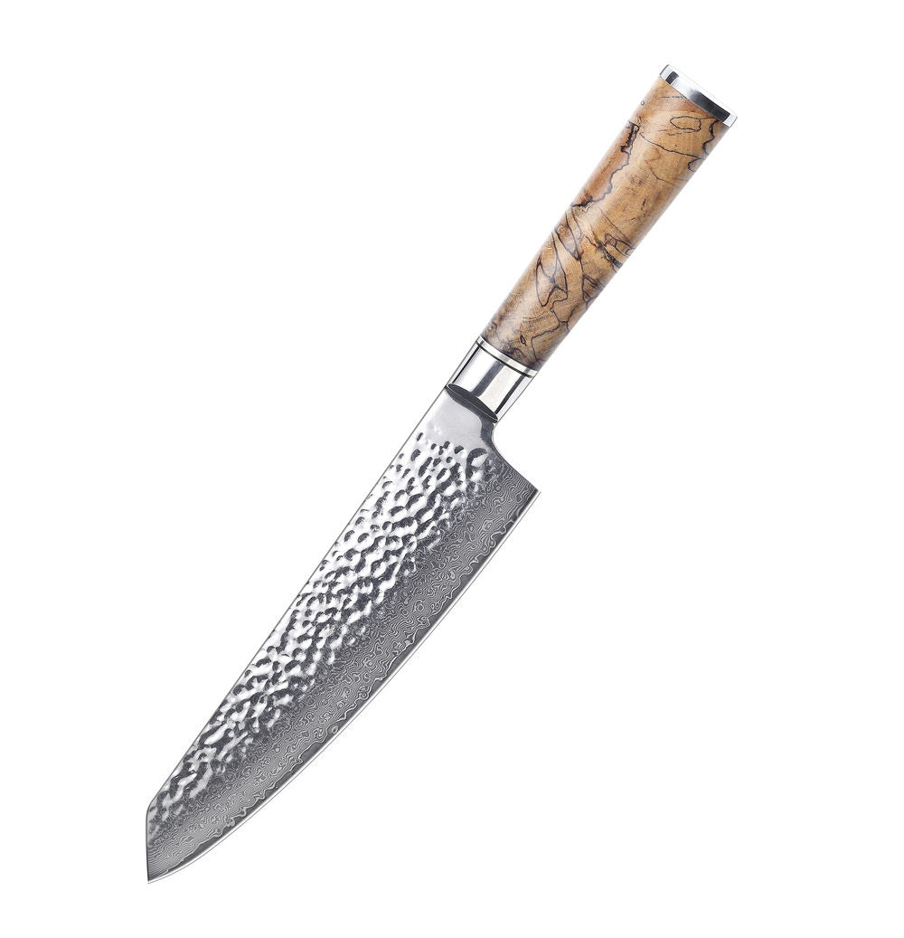 MASALONG Kitchen 2 Utility Cooking Tools High Quality Damascus Steel Sharp Meat Cleaver Slicing Chef Knives