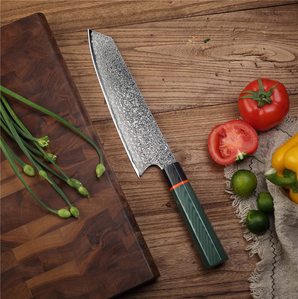 MASALONG Kitchen6 Japanese Chef Sharp Knife 67 Layers Damascus Steel，Suitable For Cutting Meat, Vegetables And Other Food longth 33cm (13 inch)