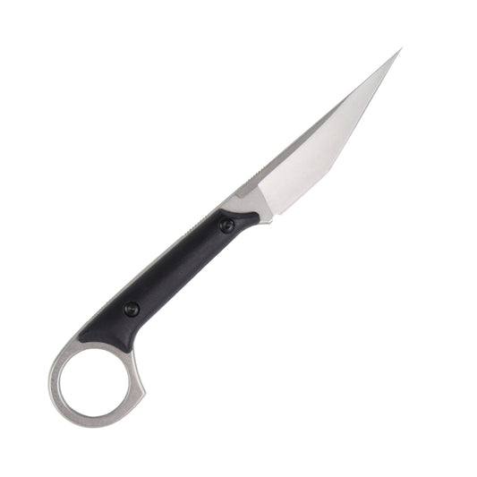 MASALONG kni214 EDC Cuchillo táctico multiusos para exteriores, supervivencia, senderismo, acampada, cuchillo recto delgado 