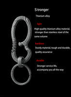 MASALONG MK05 Key Chain Holder Titanium alloy TC4 for Home,Camping,Fishing,Hiking,Travel
