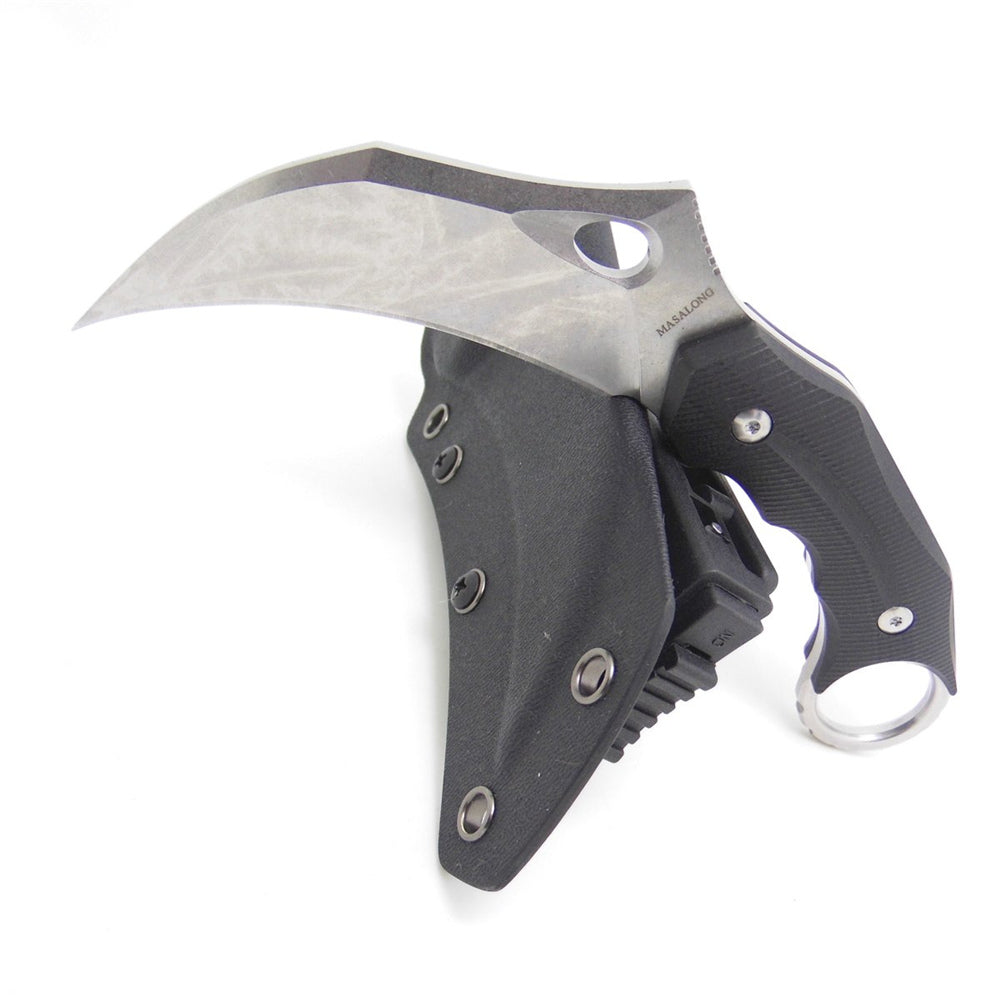 MASALONG Kni116 Pterosaurs Outdoor Camping Portable Defender Fixed karambit Claw Knife