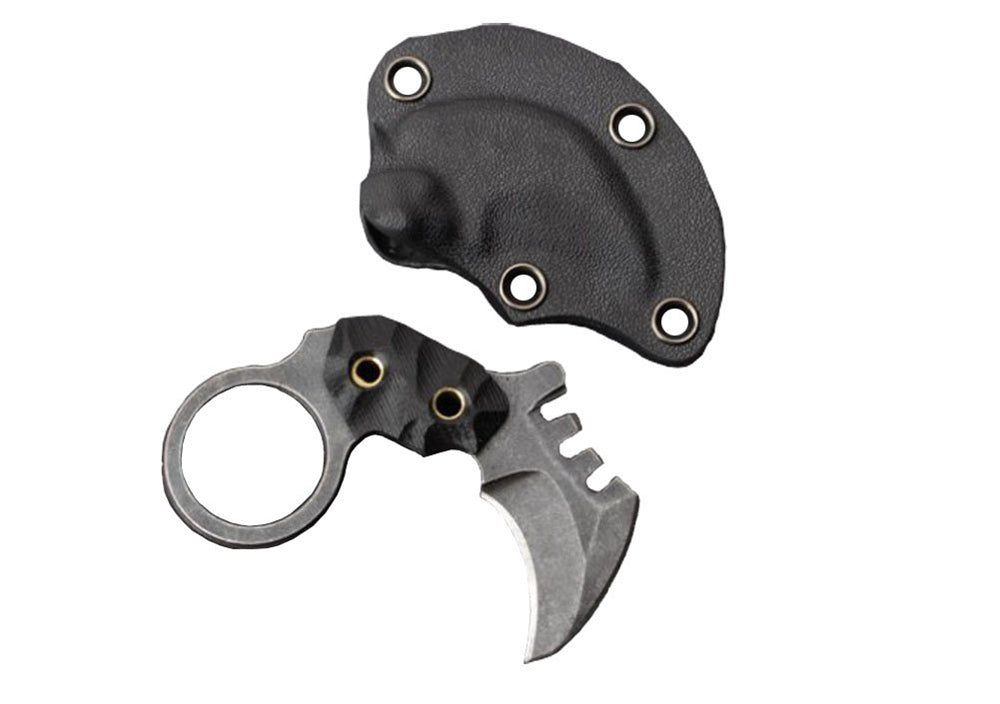  Karambit Knife with Sheath – Small Fixed Blade Knives – Claw  Knife Micarta Handle Sharp Blade – Camping Knives – Mini Karambits for Men  and Women – Best for Hiking