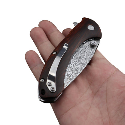 MASALONG Kni139 Folding Knife High Hardness Tactical Survival Knives Outdoor Camping Pocket Knife