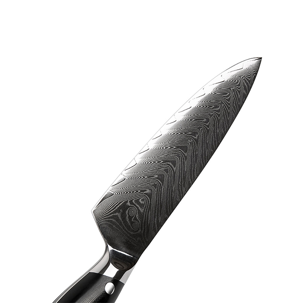 Cuchillos de chef MASALONG kitchen14 - Cuchillo de chef de cocina Pro VG10 Damasco de 67 capas de acero - Mango G10 apto para lavavajillas - 8"