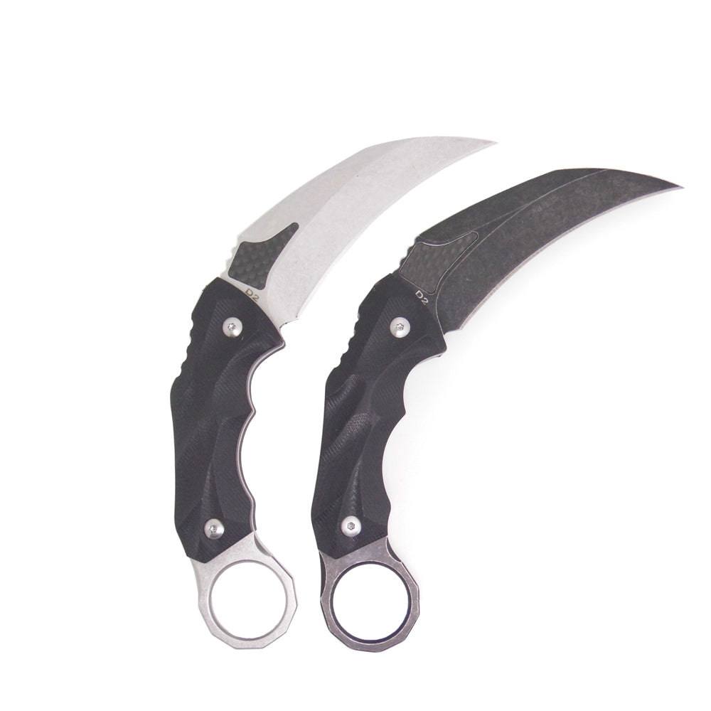 MASALONG kni145 Survival Tactical Hunting karambit Knife D2 Blade with kydex sheath