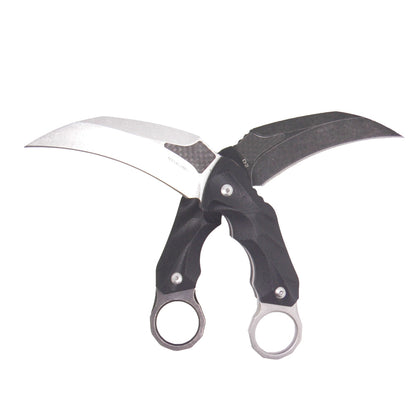 MASALONG kni145 Survival Tactical Hunting karambit Knife D2 Blade with kydex sheath