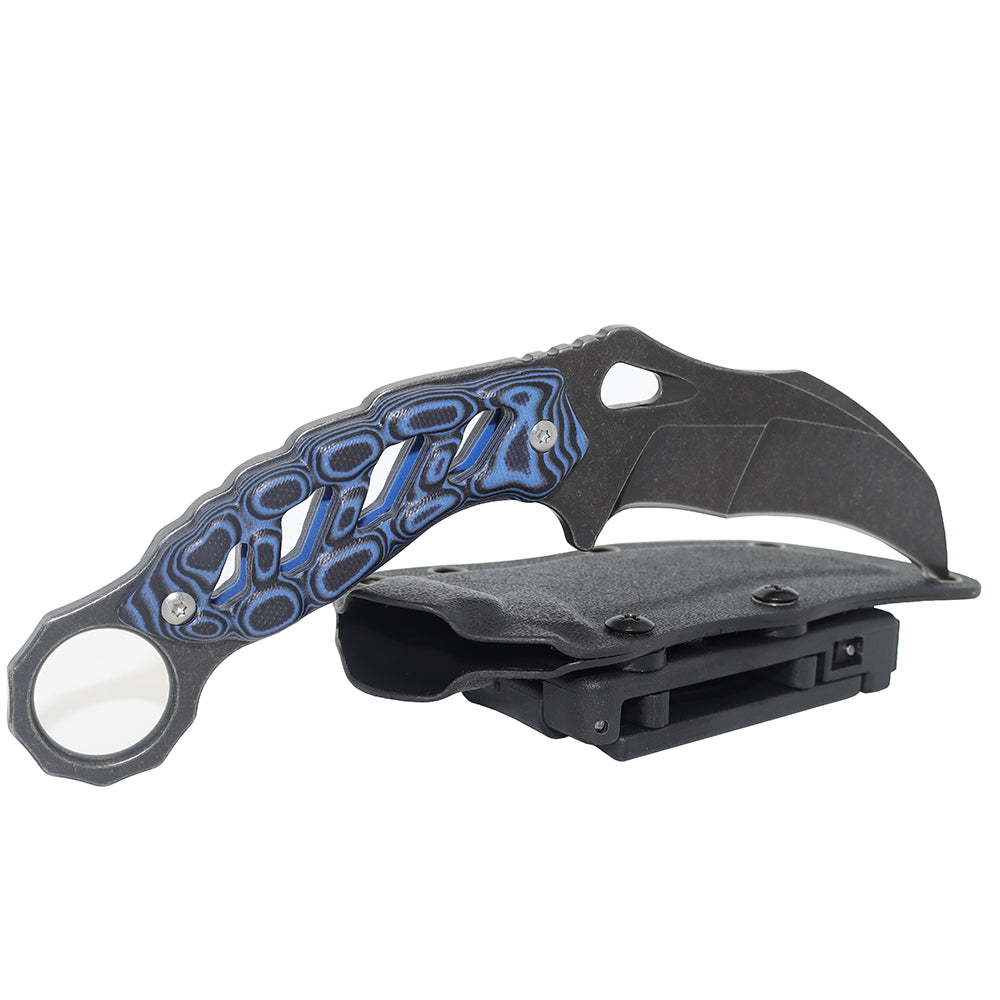 MASALONG KNI190 Outdoor Camping Survival Claw Hollow G10 Handle karambit Knife