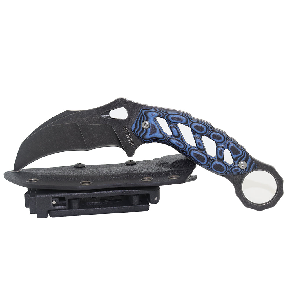 MASALONG KNI190 Outdoor Camping Survival Claw Hollow G10 Handle karambit Knife