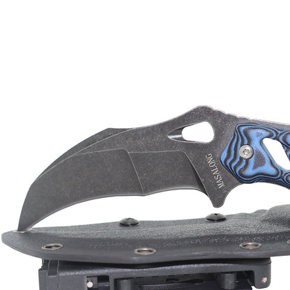 MASALONG KNI190 Outdoor Camping Survival Claw Hollow G10 Handle karambit Knife