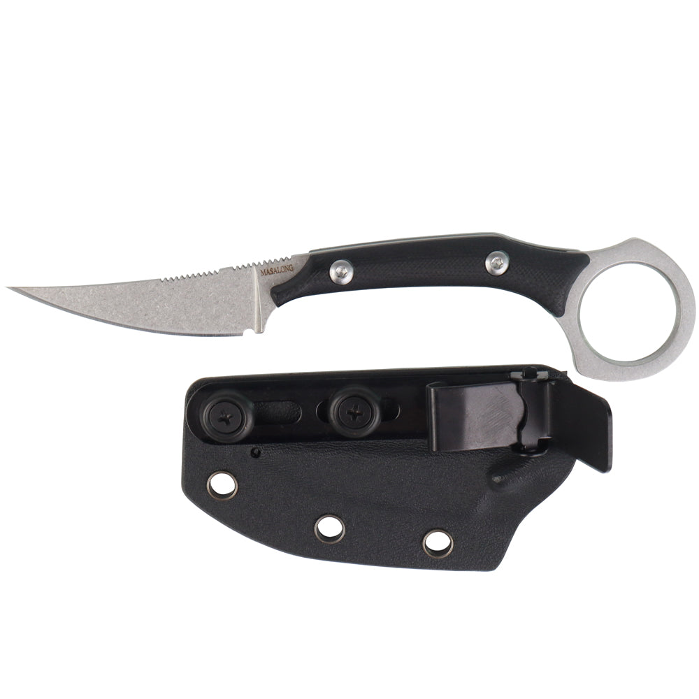 Masalong Boar tusks kni225 karambit mini Tactical knife