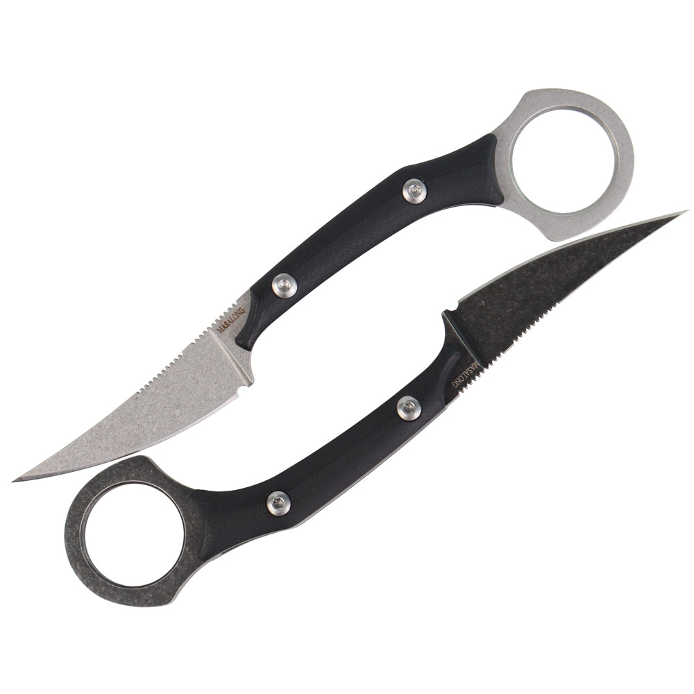 Masalong Boar tusks kni225 karambit mini Tactical knife