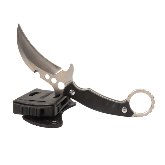 Cuchillo de supervivencia táctico para acampar al aire libre Masalong kni253 con hoja de garra fija, karambit de acero inoxidable con alto contenido de carbono