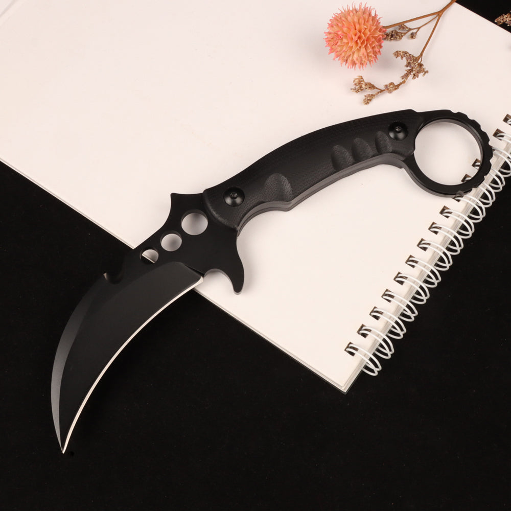 Masalong kni253 Outdoor Tactical Camping Survival Fixed Claw Blade Knife High carbon stainless steel karambit