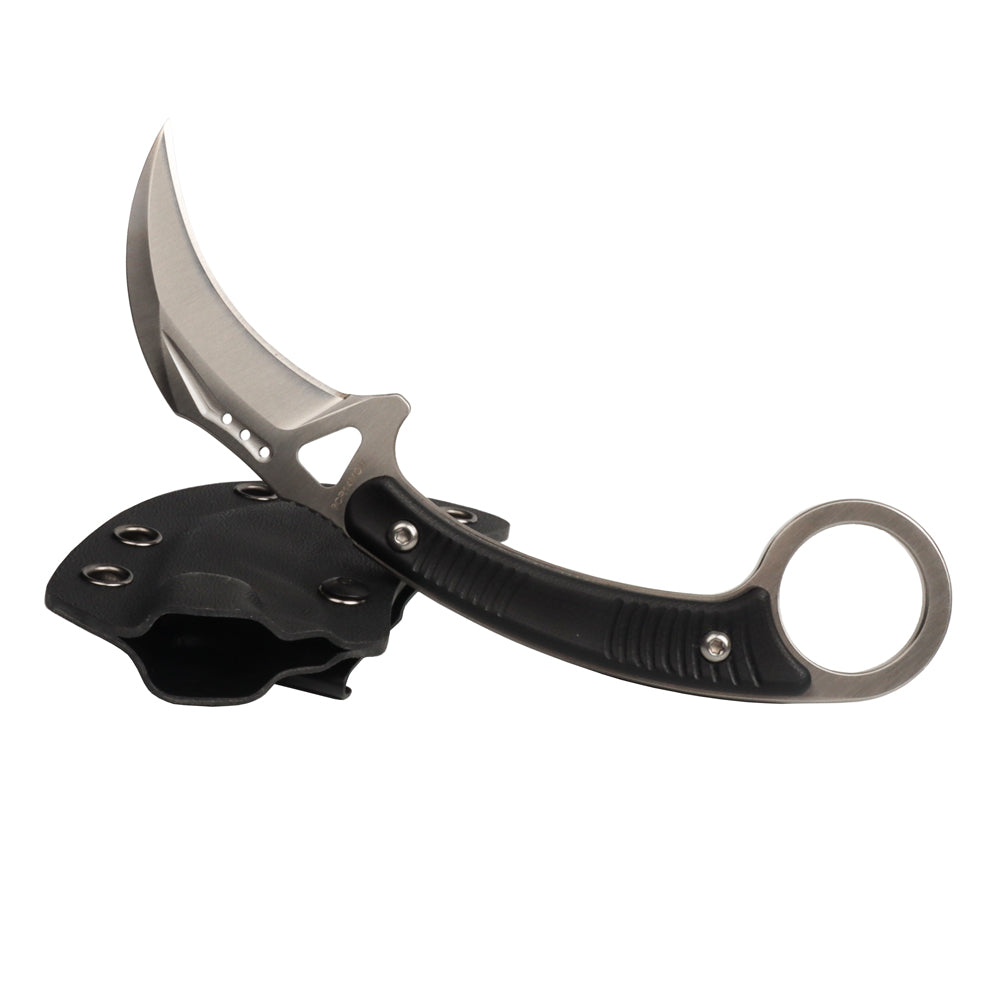 MASALONG kni257 High carbon stainless steel,Mini Claw Tactical Fixed blade knife with sheath karambit