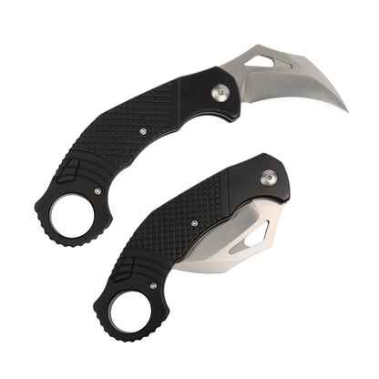 MASALONG kni258 Eagle Outdoor EDC defense folding knife 8CR14MOV blade, Tactical Everyday Carry Karambit Style Folding Pocket Knife all-metal tactical claw