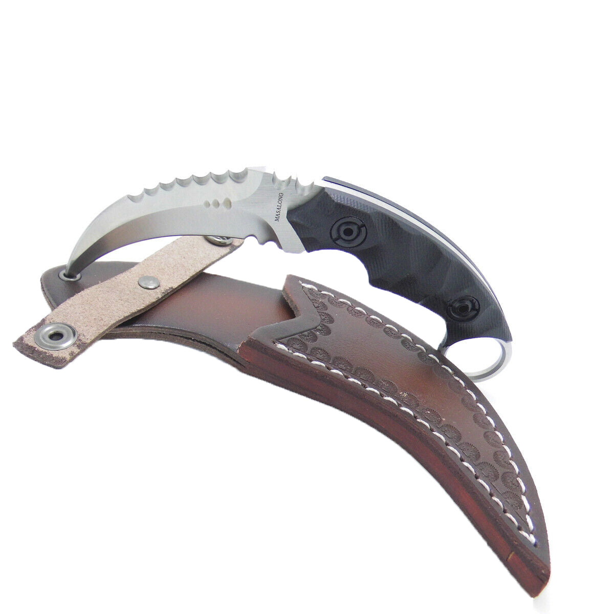 MASALONG Kni104 Very good balance of Claw Combat Handle Karambit Tactiacal Hunter Knife