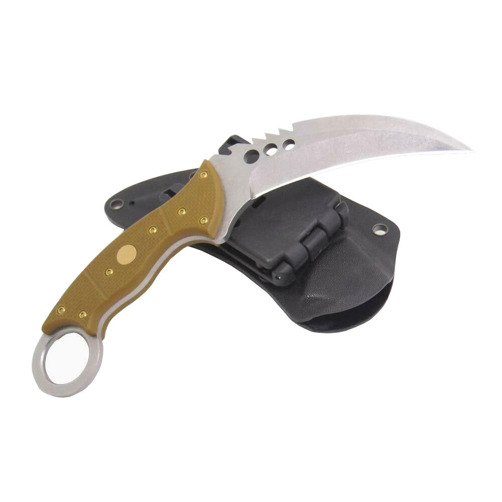 MASALONG Kni156 Knife Tiger Fixed Blade Outdoor Survival Hunting Tactical Karambit