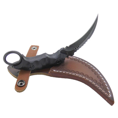 MASALONG Kni104 Very good balance of Claw Combat Handle Karambit Tactiacal Hunter Knife